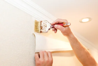 Pose de papier peint à Nouhant — revêtements muraux et toiles de verre